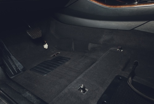 professional dry cleaning salon in the car. before and after